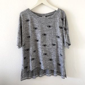 Anthropologie Akemi + Kin boxy tee eyes